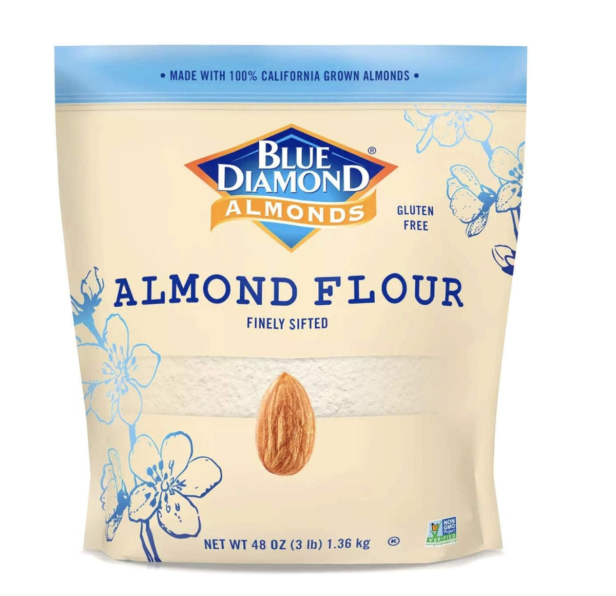 Blue Diamond Almond Flour – Gluten Free, Finely Sifted, 3 lb