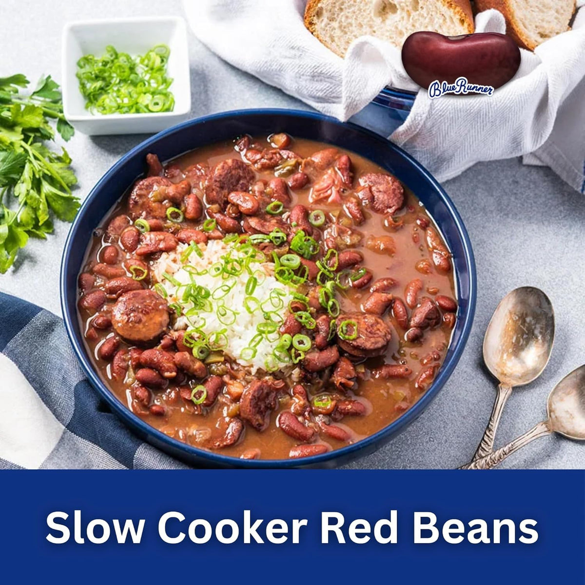 Blue Runner Creole Cream Style Red Beans – 16 oz (Pack of 12)