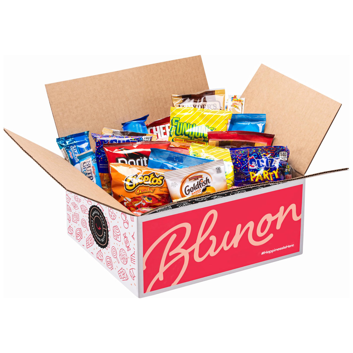 Blunon Peanut Free & Tree Nut-Free Snacks Variety Pack – 58 Count