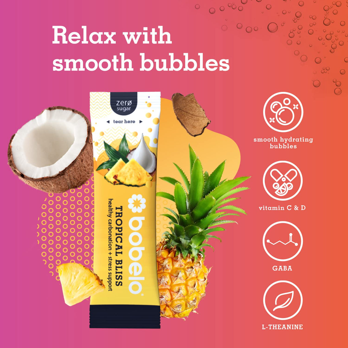 Bobelo Self Carbonating Hydration Packets – Variety 40 Pack | Sparkling Water & Sugar Free Electrolyte Drink Mix