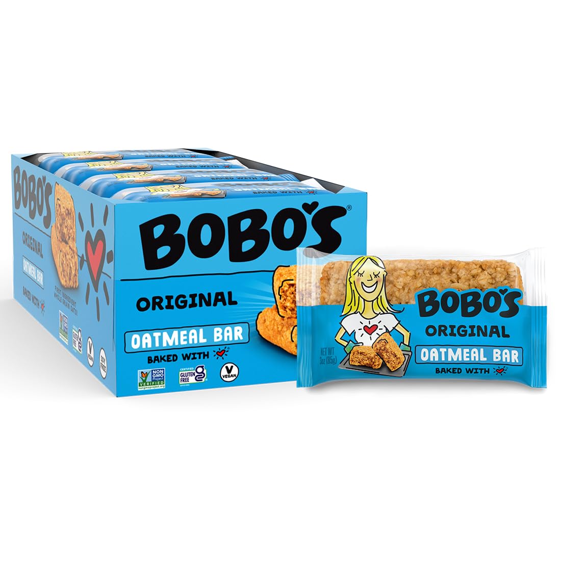 Bobo's Original Oat Bars – Simple Ingredients, Whole Grain Oats, Plant-Based & Gluten Free