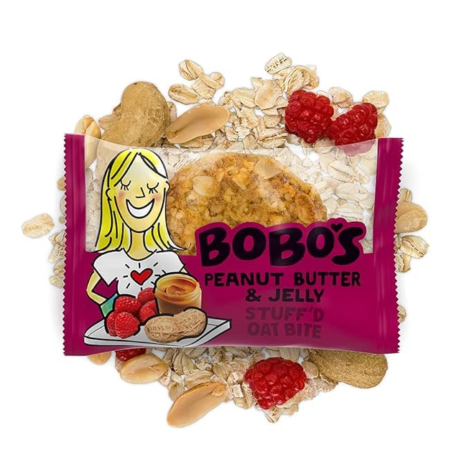 Bobo's PB&J Stuff'd Oat Bites – Gluten Free, Plant Based, Non-GMO (30 ct)