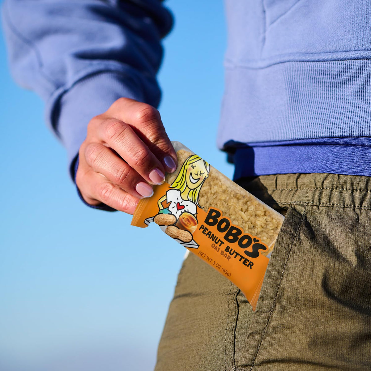 Bobo's Peanut Butter Oat Bars – Gluten-Free, Plant-Based, Non-GMO, Whole Grain Oats (12 Bars)