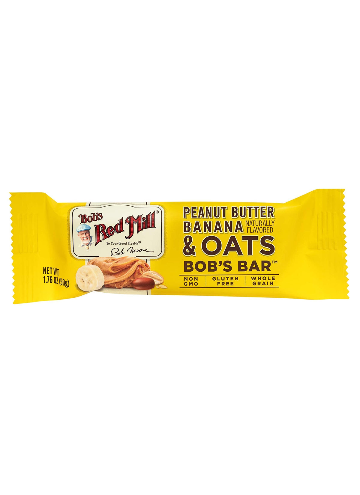 Bob's Red Mill 12pk Peanut Butter Banana & Oats Bar – Gluten Free, Non-GMO, Kosher