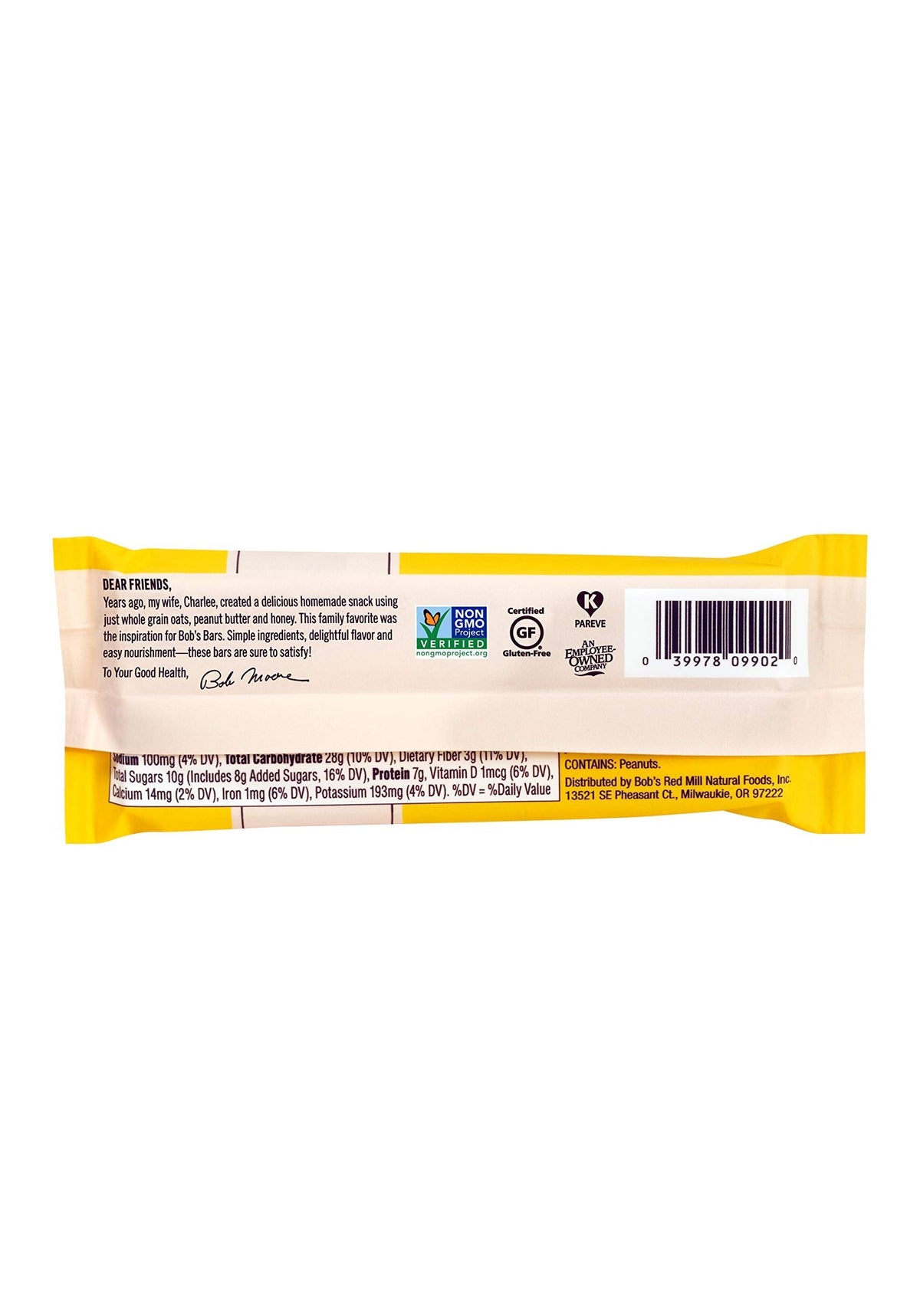 Bob's Red Mill 12pk Peanut Butter Banana & Oats Bar – Gluten Free, Non-GMO, Kosher