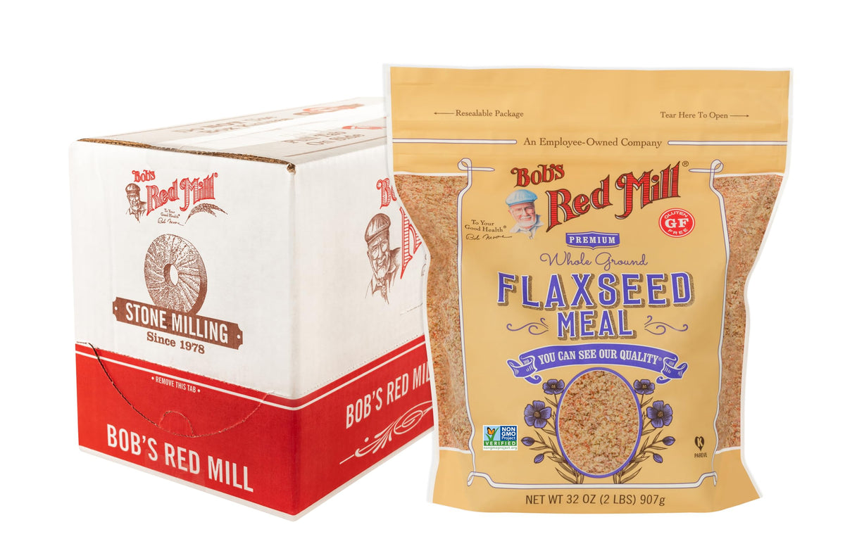 Bob's Red Mill Flaxseed Meal, 32oz (Pack of 4) - Non-GMO, Vegan, Paleo Friendly, Keto Friendly, Kosher