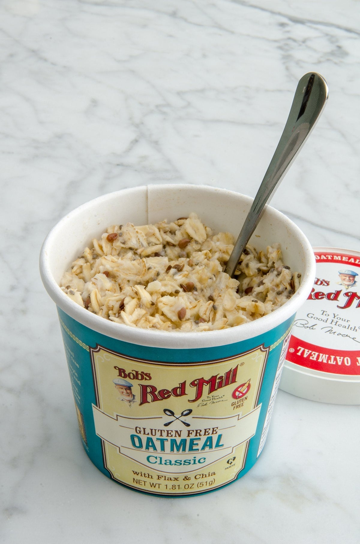 Bob's Red Mill GF Oatmeal Cup Classic – Quick 3-Minute Oatmeal, Pack of 12, Non-GMO, Vegan, Kosher