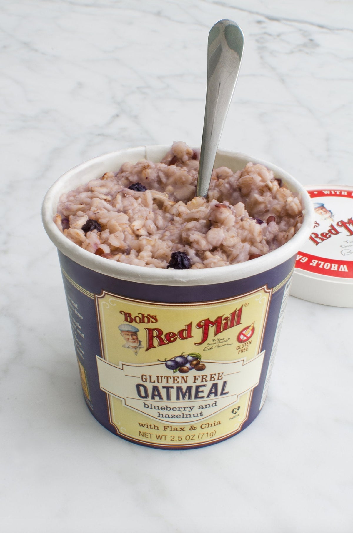 Bob's Red Mill GF Oatmeal Cup: Blueberry & Hazelnut, 12 Pack – Non-GMO, Whole Grain, Kosher