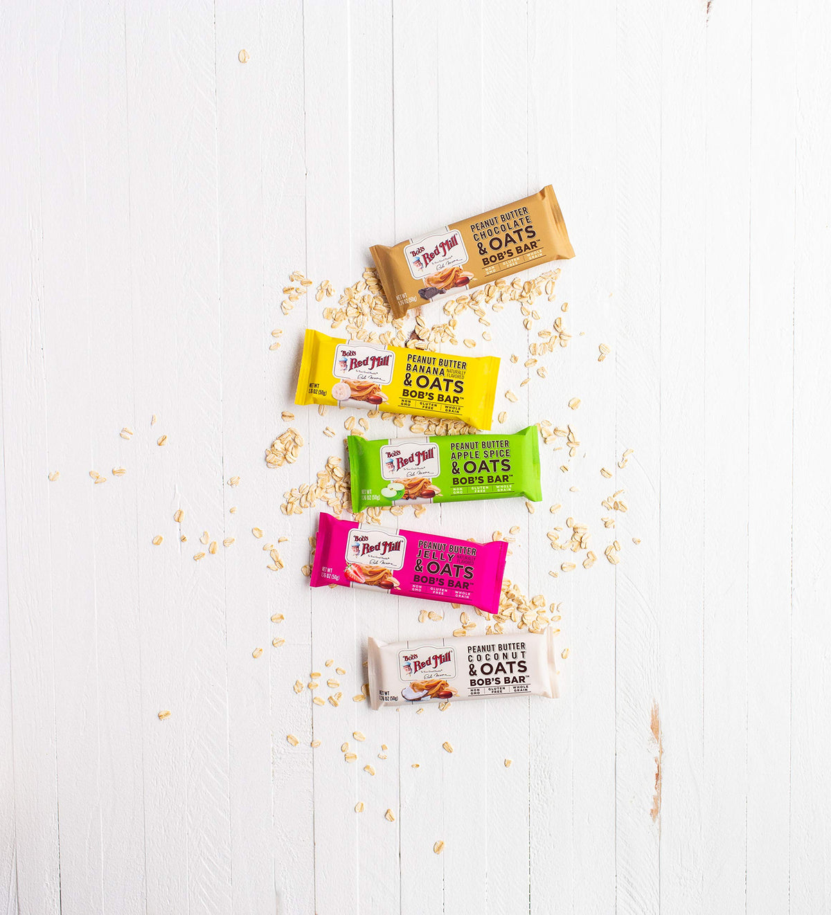 Bob's Red Mill 12pk Peanut Butter Banana & Oats Bar – Gluten Free, Non-GMO, Kosher
