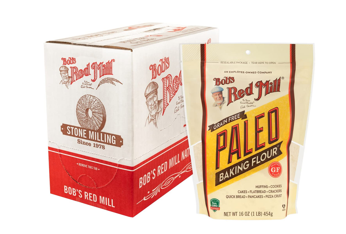 Bob's Red Mill Paleo Baking Flour | 16oz (Pack of 4) – Gluten Free, Vegan, Paleo, Kosher
