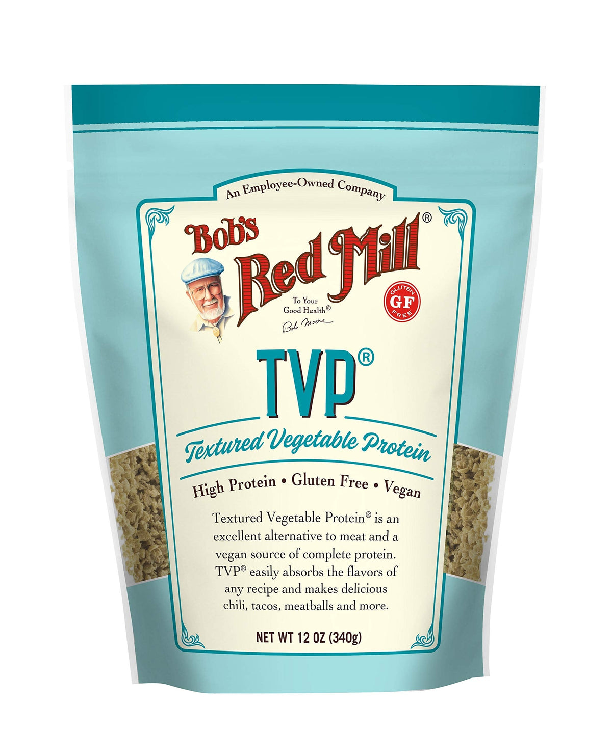 Bob's Red Mill TVP, 12oz (Pack of 4) – Vegan, Unflavored, Kosher, Made in USA