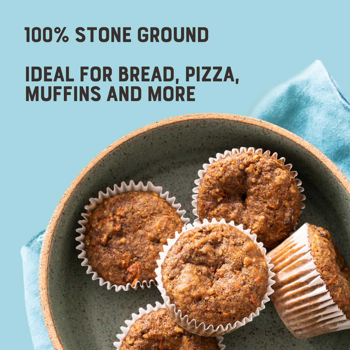 Bob's Red Mill Whole Wheat Flour – 3 lb Pack of 4 | Whole Grain, Non-GMO, Vegan