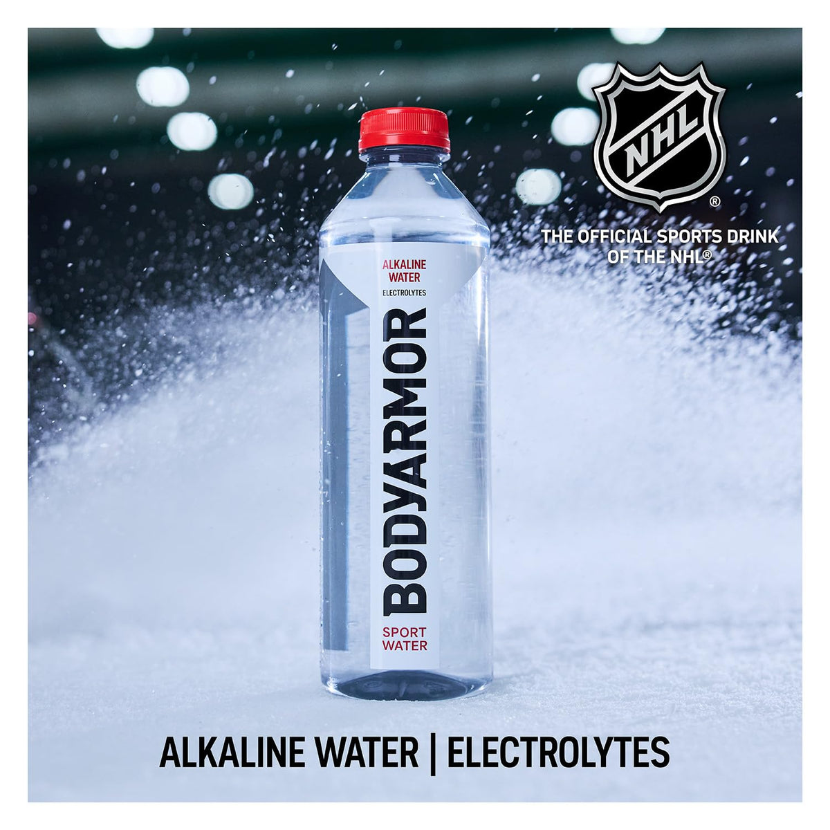 BODYARMOR SportWater Alkaline Water – pH 9+, Electrolytes, On-the-Go Hydration, 1.5L Pack of 12