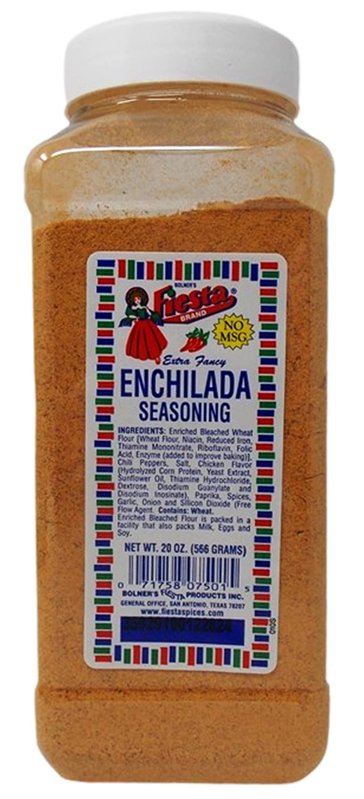 Bolner's Fiesta Extra Fancy Enchilada Seasoning, 20 oz – Authentic Mexican Flavor