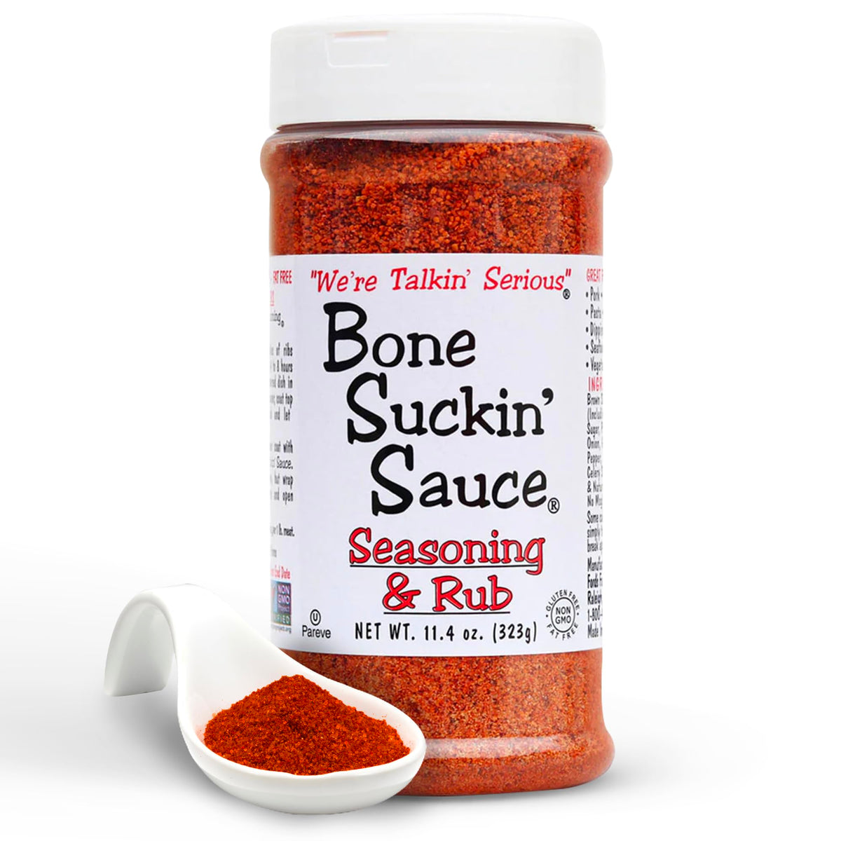 Bone Suckin' Original Seasoning & Rub – Gluten-Free, Non-GMO, Kosher Grilling Rub