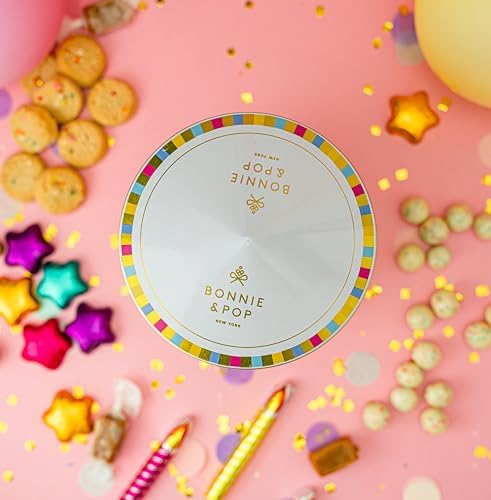 BONNIE AND POP Birthday Gift Tin – Cookies, Sweets & Cake Treats That Spin and Play Music
