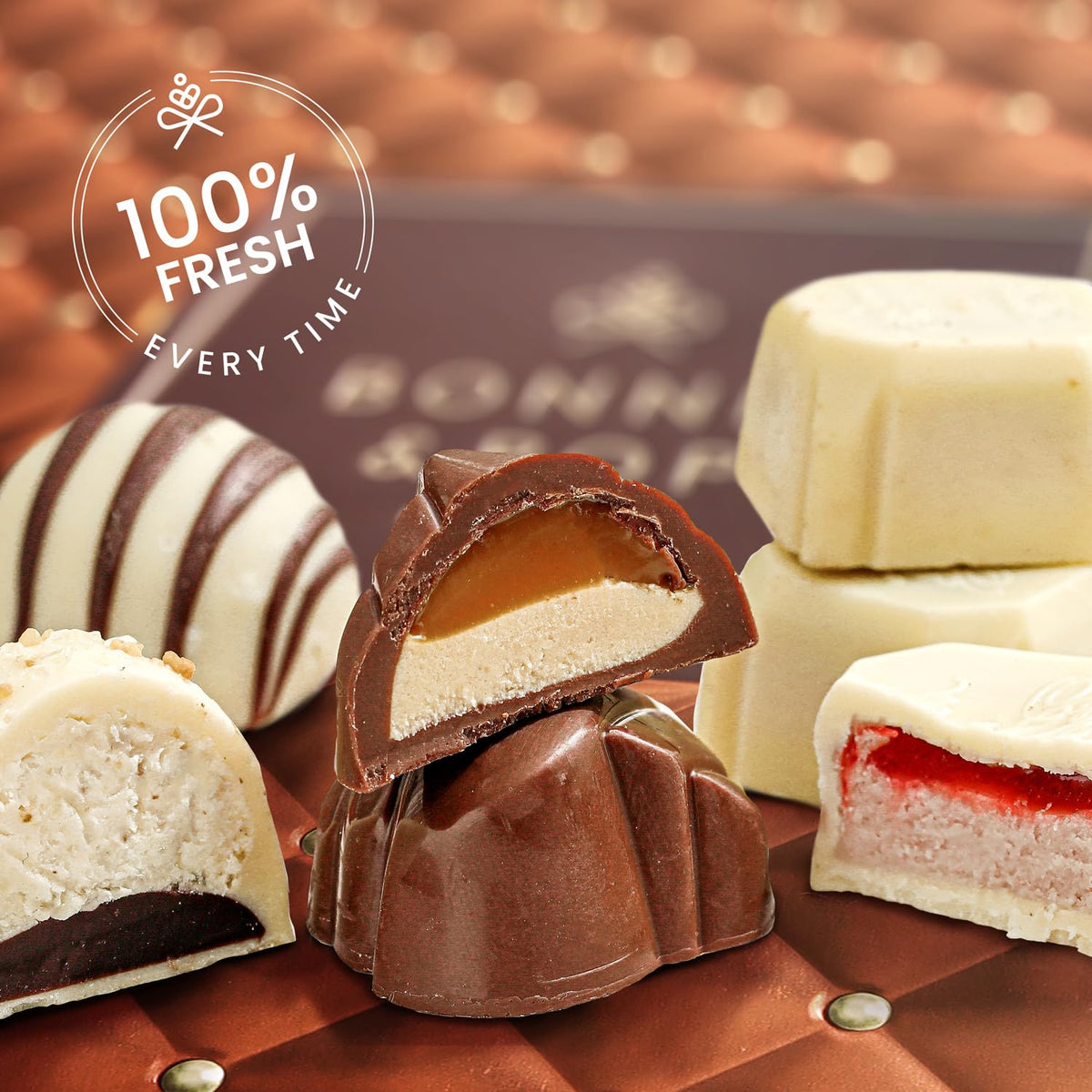 Bonnie and Pop Mothers Day Chocolate Gift Basket – Gourmet Belgian Truffles