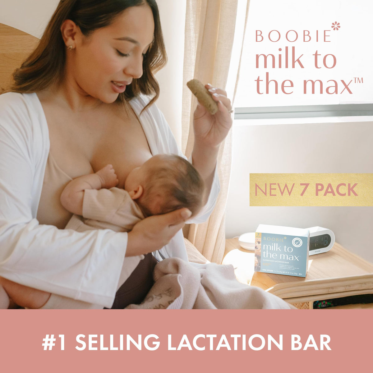 Boobie Bar Superfood Blueberry Muffin Lactation Bar – Vegan, Gluten-Free, Dairy-Free, Fenugreek-Free | 7 Bars