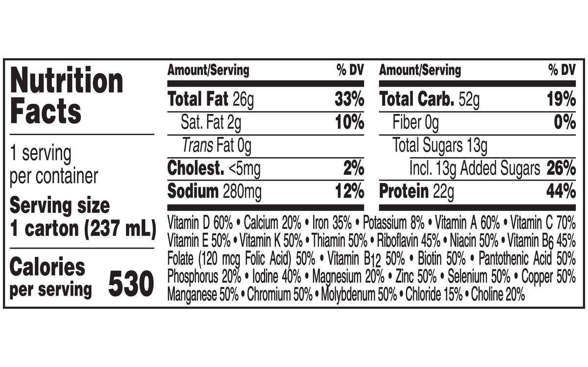 BOOST Very High Calorie Nutritional Drink - Very Vanilla, 8 fl oz (Pack of 12)