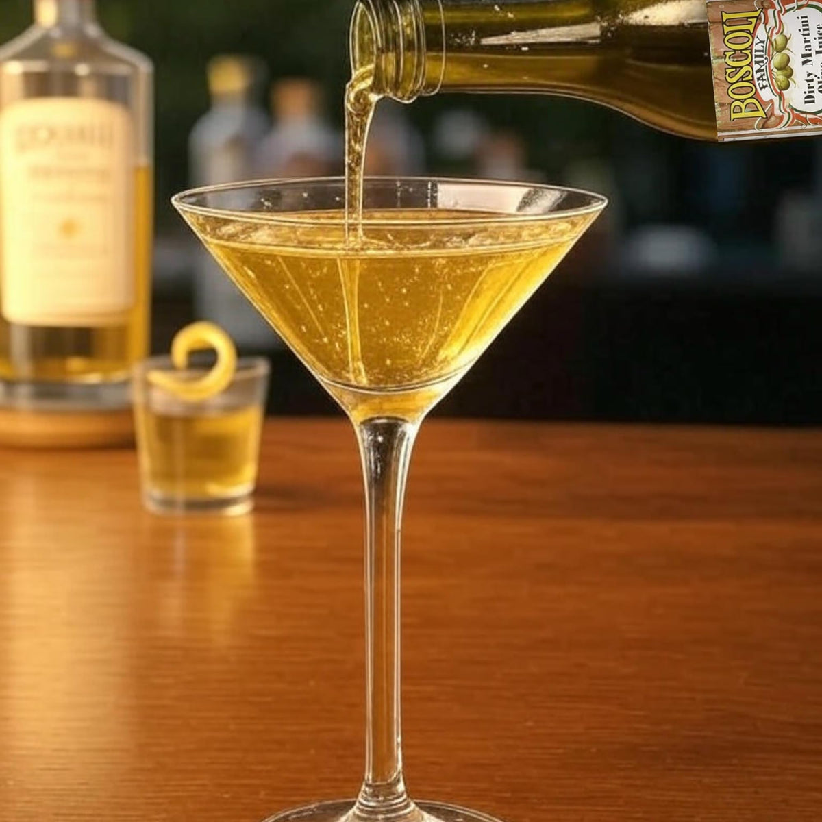Boscoli Dirty Martini Olive Juice - 25 oz Bottle, 3-Pack | All Natural, Gluten-Free