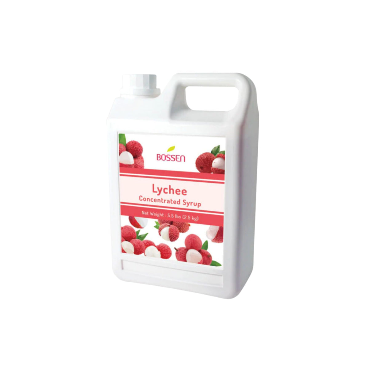 Bossen Lychee Concentrated Syrup 5.5 lb – Flavorful Lychee for Drinks & Desserts