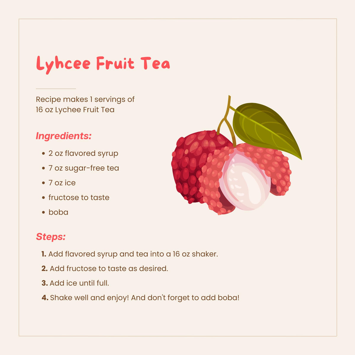 Bossen Lychee Concentrated Syrup 5.5 lb – Flavorful Lychee for Drinks & Desserts