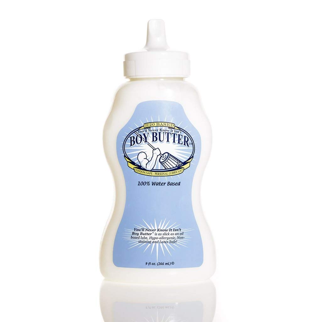 Boy Butter H2O - 9 fl oz Squeeze Bottle | Water-Based Lubricant | Boy Butter