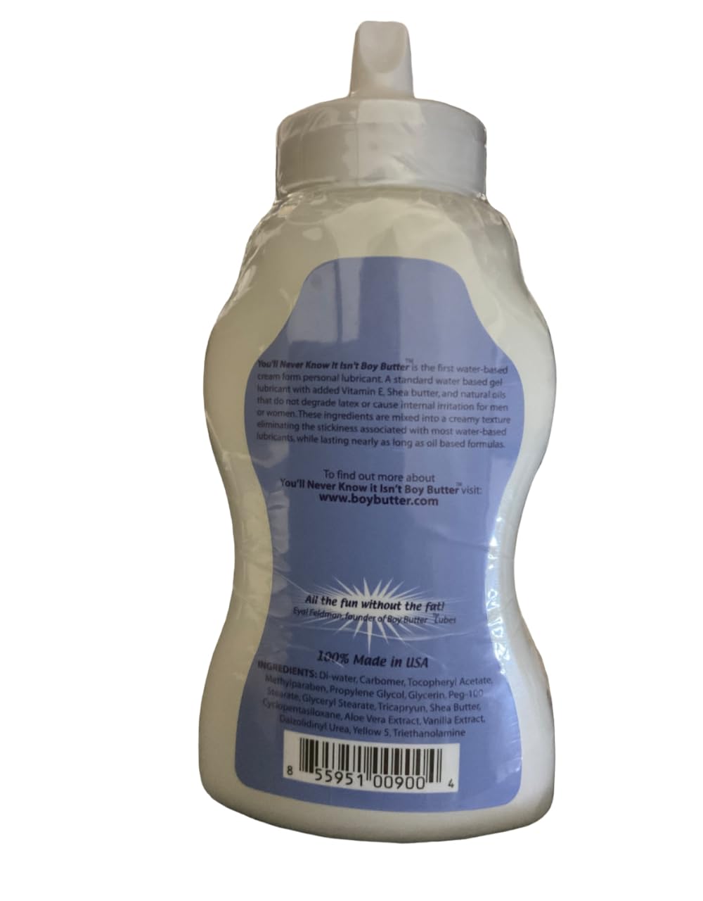 Boy Butter H2O - 9 fl oz Squeeze Bottle | Water-Based Lubricant | Boy Butter