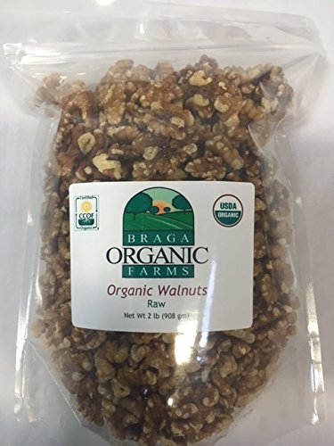 Braga Organic Farms Organic Walnuts, 2 lb – California-Grown English Walnuts