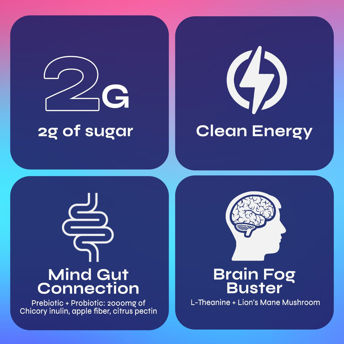 Brainista Yerba Magic Yerba Mate Powder Packets – Instant Clean Energy, Focus & Gut Health (Peach Mango) | 20 Sticks