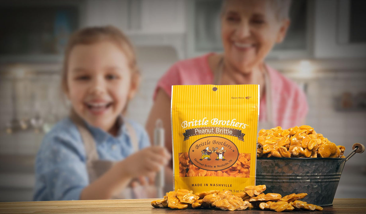 Brittle Brothers Peanut Brittle – 16 oz Gift Box | Gourmet Candy
