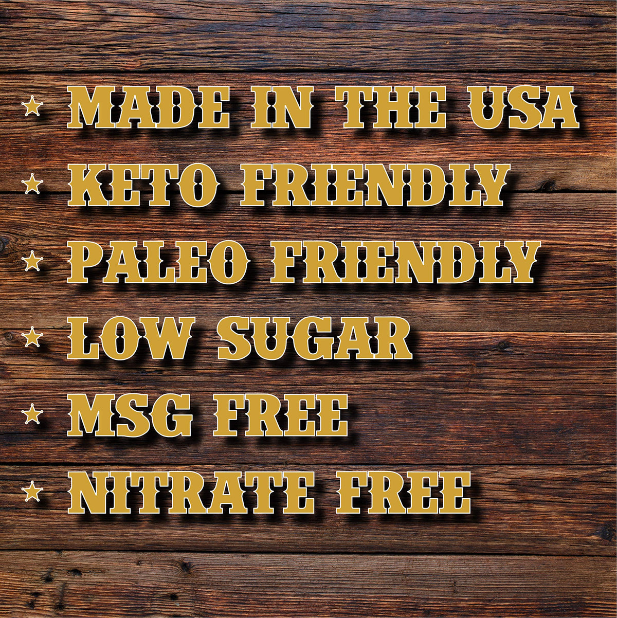 Bronco Billy's Beef Jerky – Hickory Smoked Old Country Half-Pound Resealable Bag