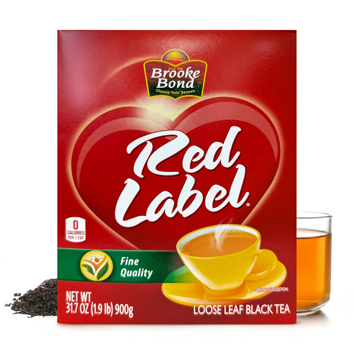Brooke Bond Red Label Black Tea – Premium Loose Leaf, 900g