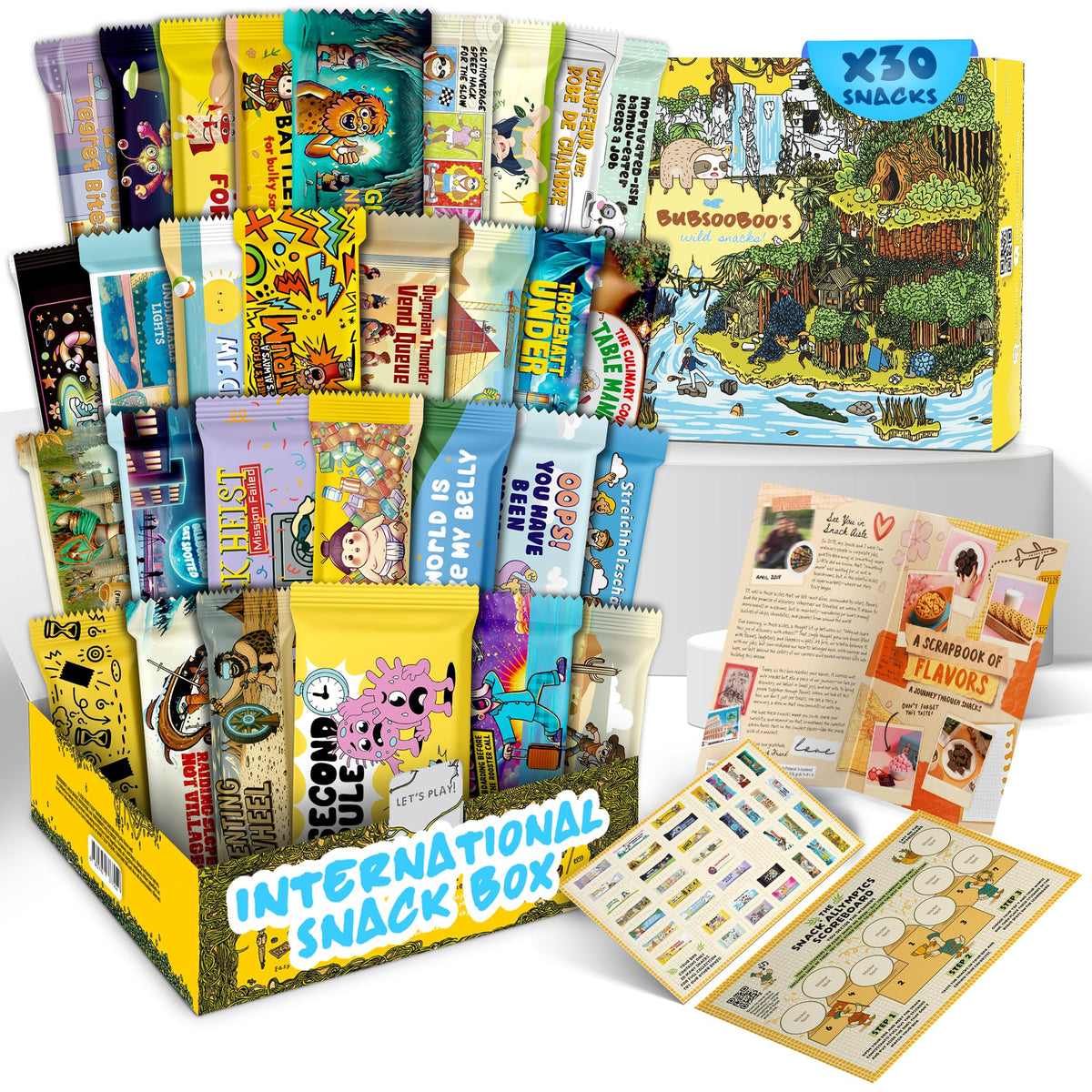Bubsooboo's Wild Snacks: International Snack Box – Giftable Global Treats
