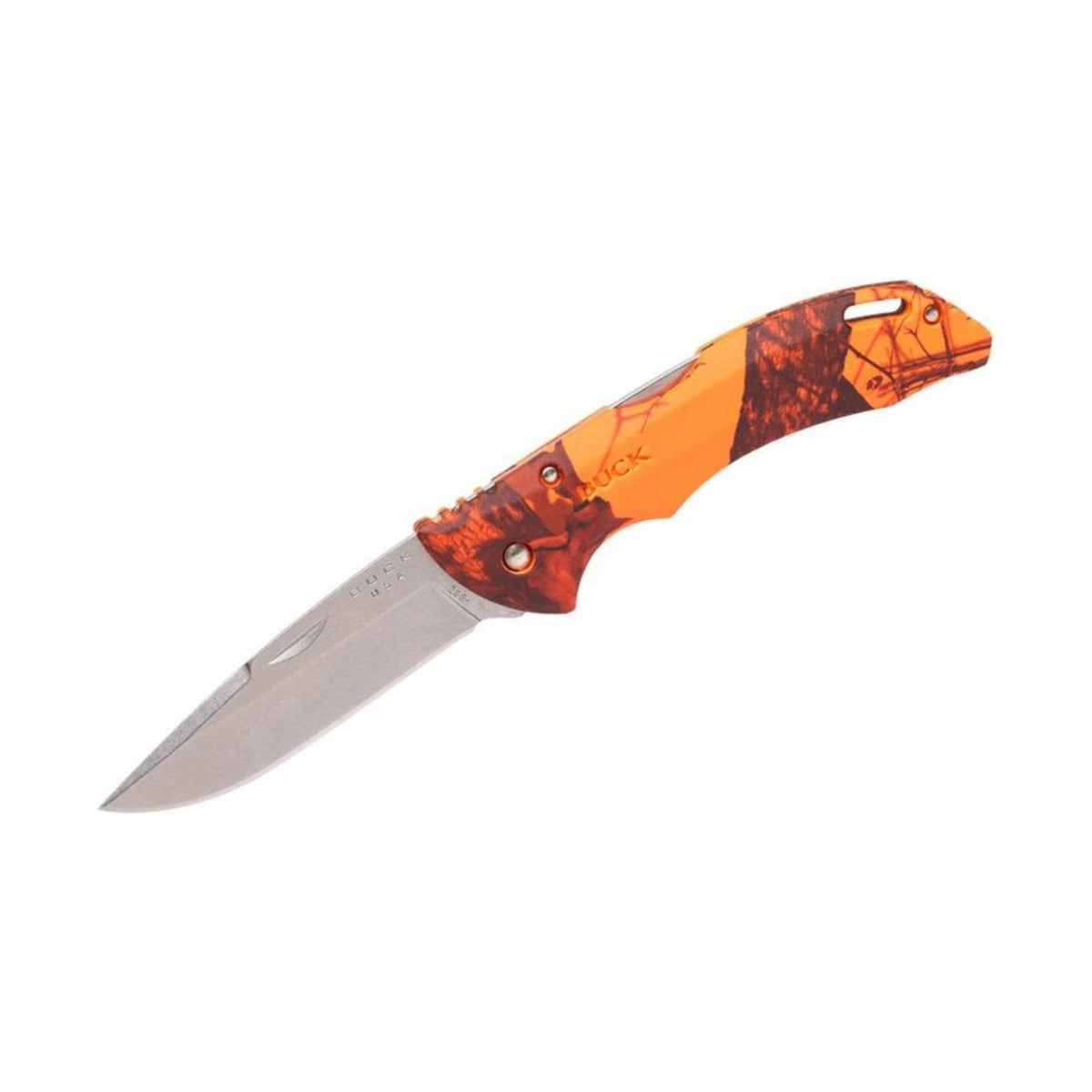 Buck Bantam BHW Nail Notch Knife - Mossy Oak Blaze Break Up Camo