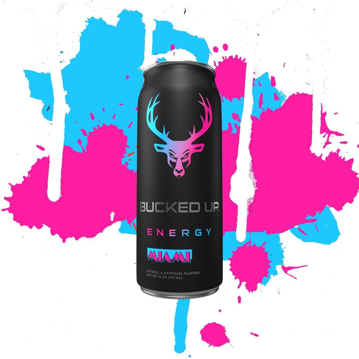 Bucked Up Energy Drink 300mg – Miami (12 CT) | Sugar-Free, Ready-To-Drink