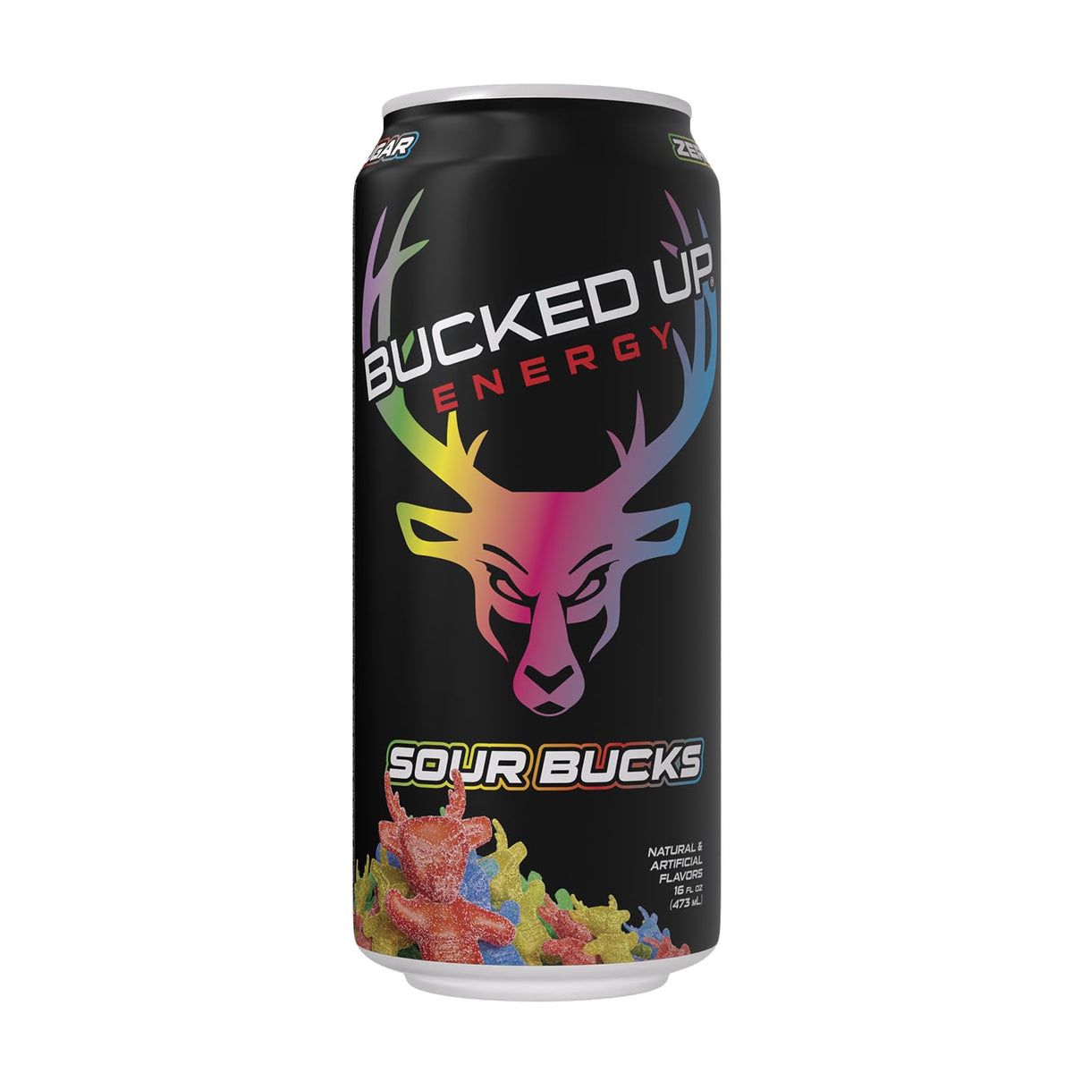 Bucked Up Sour Bucks 300mg Energy Drink – 12 CT (Sugar-Free, Ready-to-Drink)