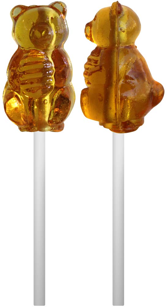 Buffalo Bills Honey Bears On A Stick - 48-Count Tub of Real Honey Suckers