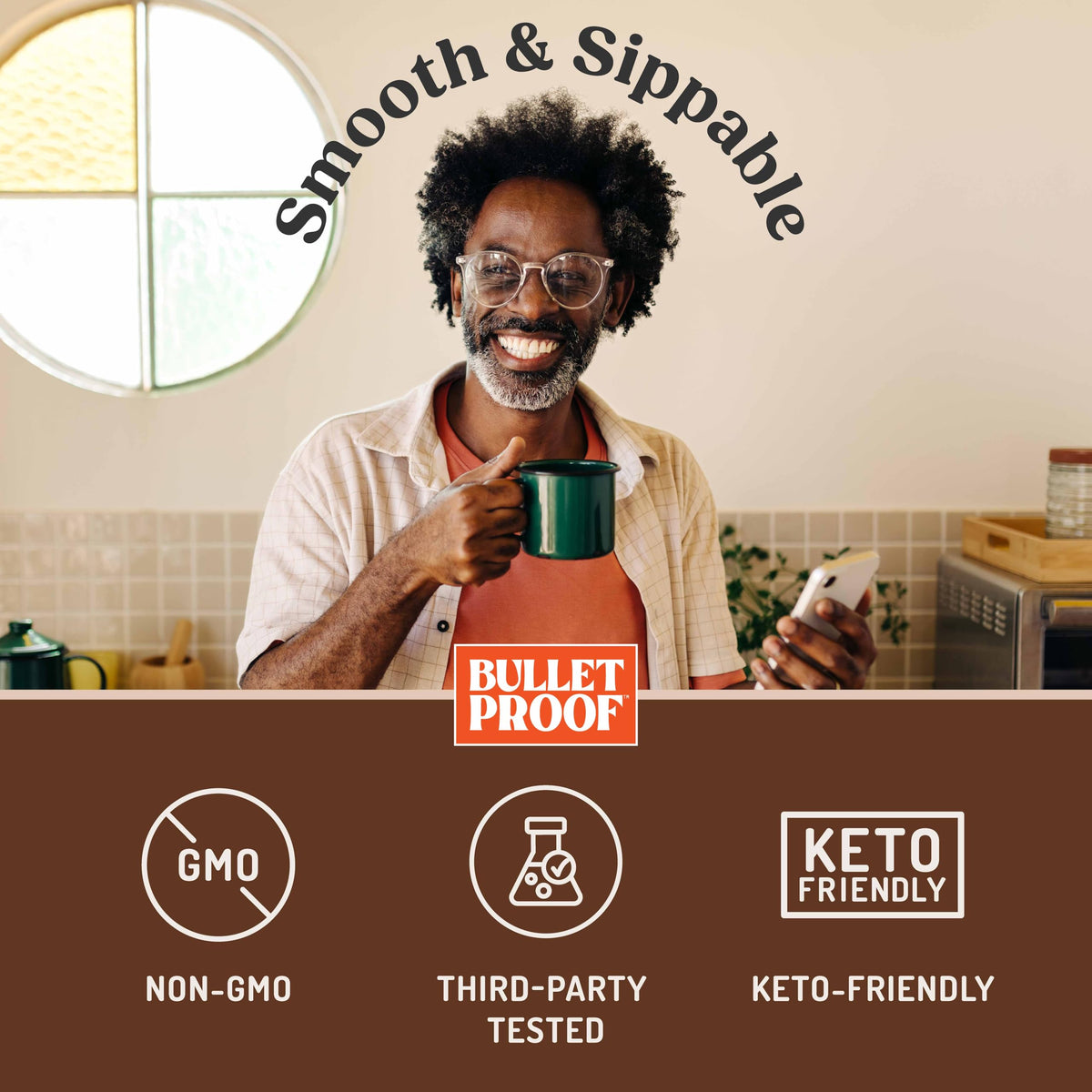 Bulletproof Mocha Creamer – Keto Coffee Creamer with MCT Oil, Grass-Fed Butter, Real Cocoa | No Sugar Added