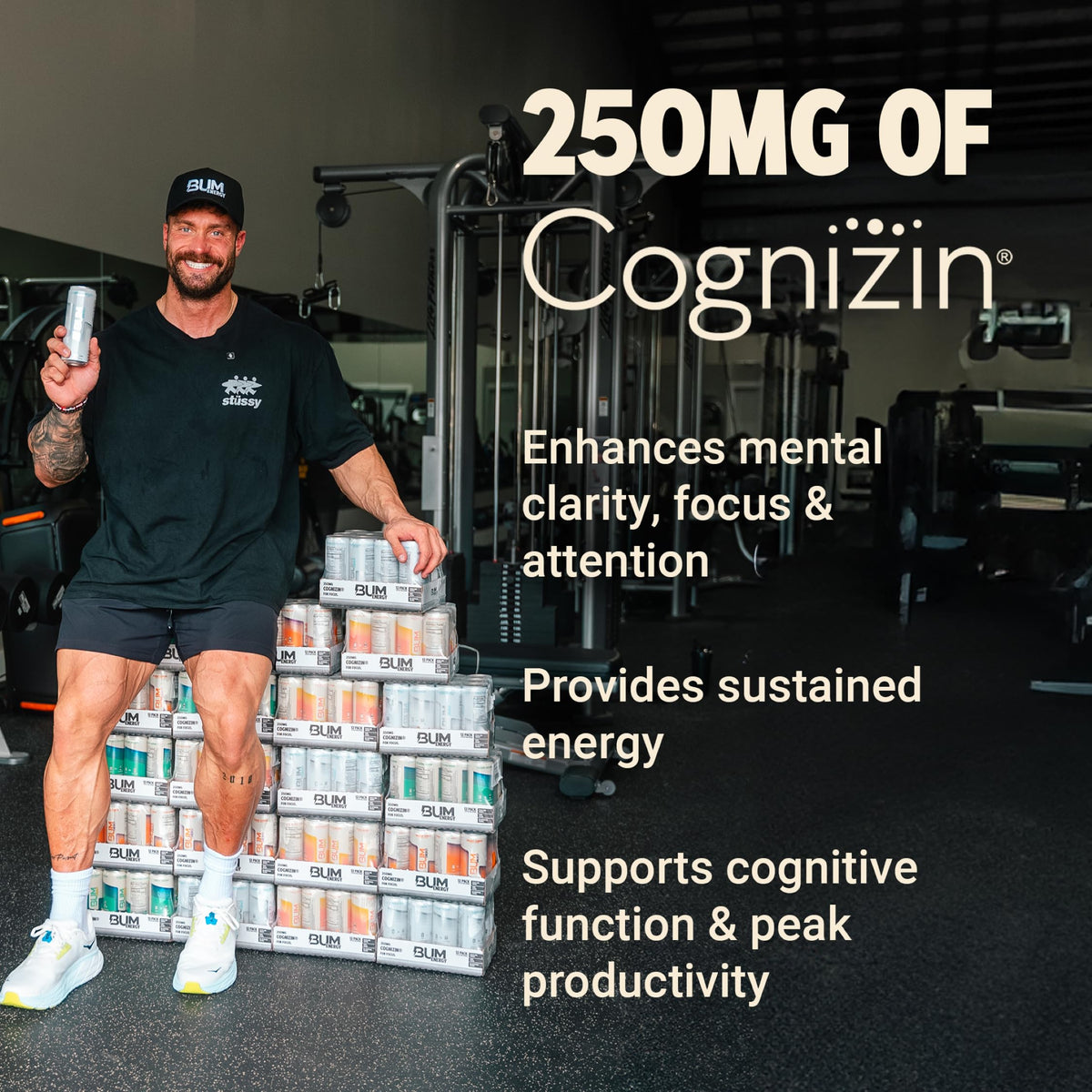 Bum Energy Zero Sugar Variety Pack – Root Beer, Dr. Bum, Cola & Grape – Natural Caffeine & Cognizin for Focus & Energy – 12 fl oz (12-Pack)