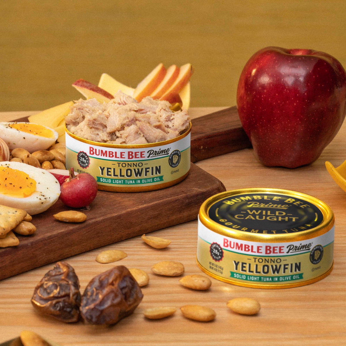 Bumble Bee Prime Tonno Tuna in Olive Oil - Wild CCaught Yellowfin Ahi, 5 oz Cans (12 Pack)