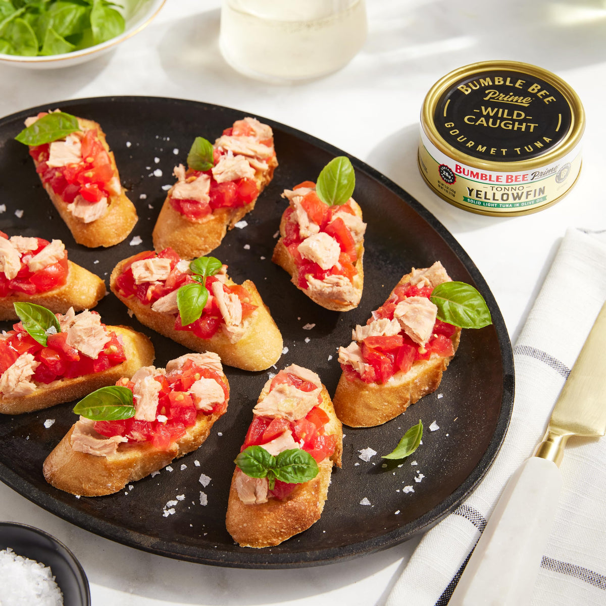 Bumble Bee Prime Tonno Tuna in Olive Oil - Wild CCaught Yellowfin Ahi, 5 oz Cans (12 Pack)