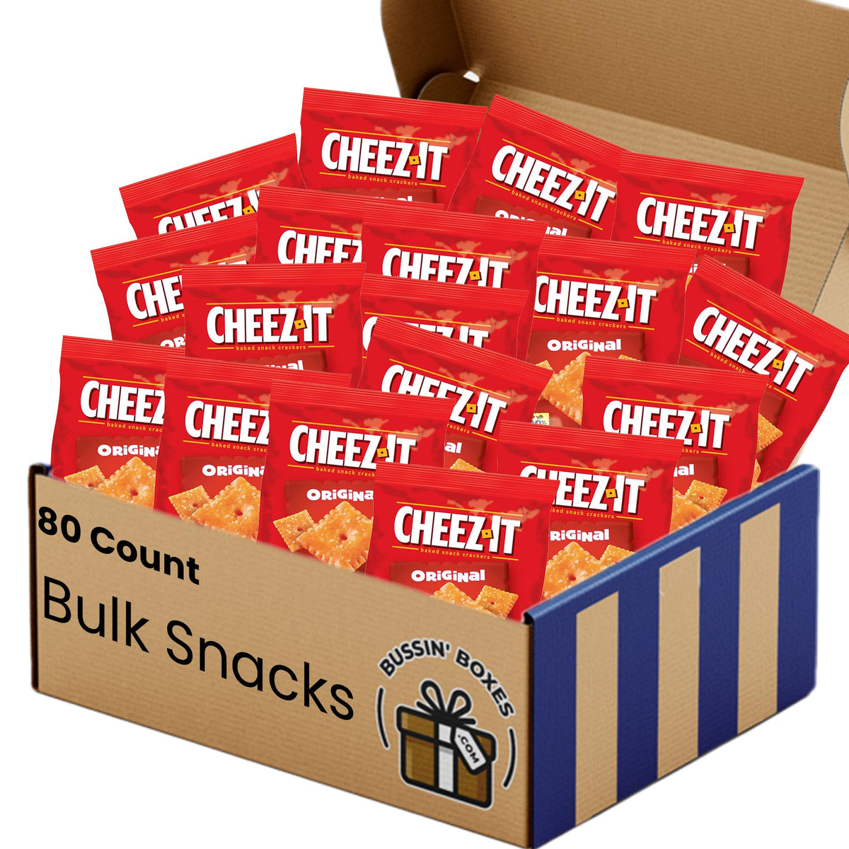 Bulk Cheez-It Original Cheddar Snack Packs – 80 x 1.5 oz | Bussin Boxes