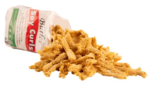 Butler Soy Curls 6 Pack – 6x8 oz Bags + 10.35 oz Chik-Style Seasoning