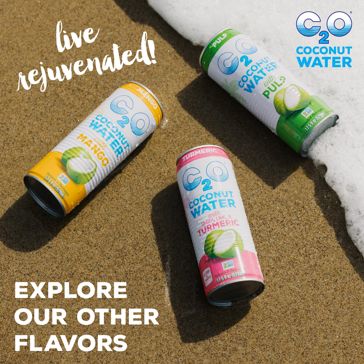 C2O Original Coconut Water – 17.5 Fl Oz (Pack of 12) | Fresh Hydration