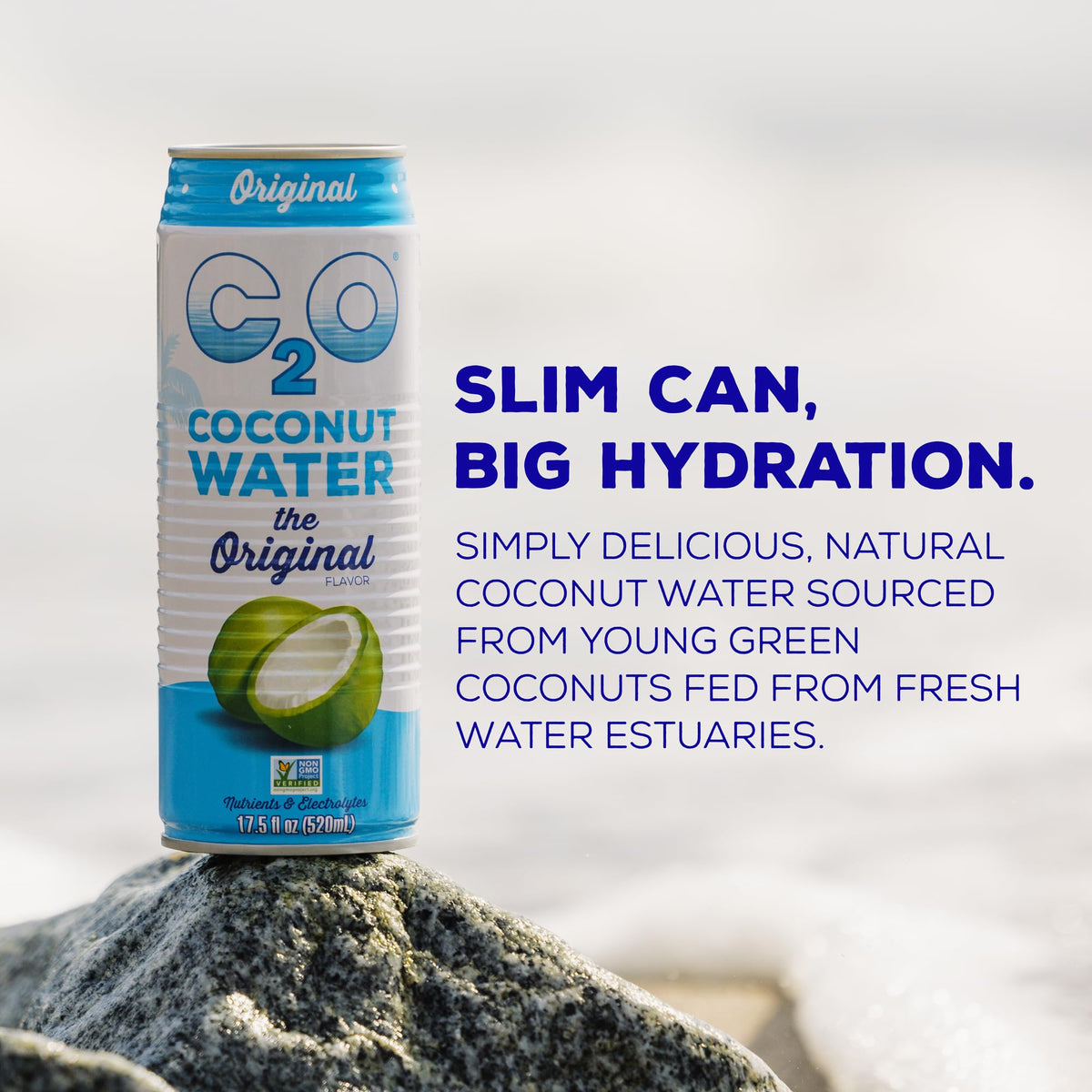 C2O Original Coconut Water – 17.5 Fl Oz (Pack of 12) | Fresh Hydration