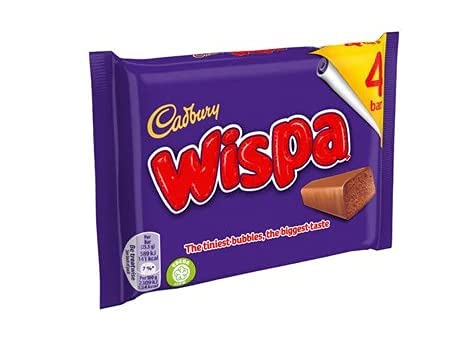 Cadbury Wispa 4 Bars (Pack of 11, 44 Bars) – Smooth Milk Chocolate