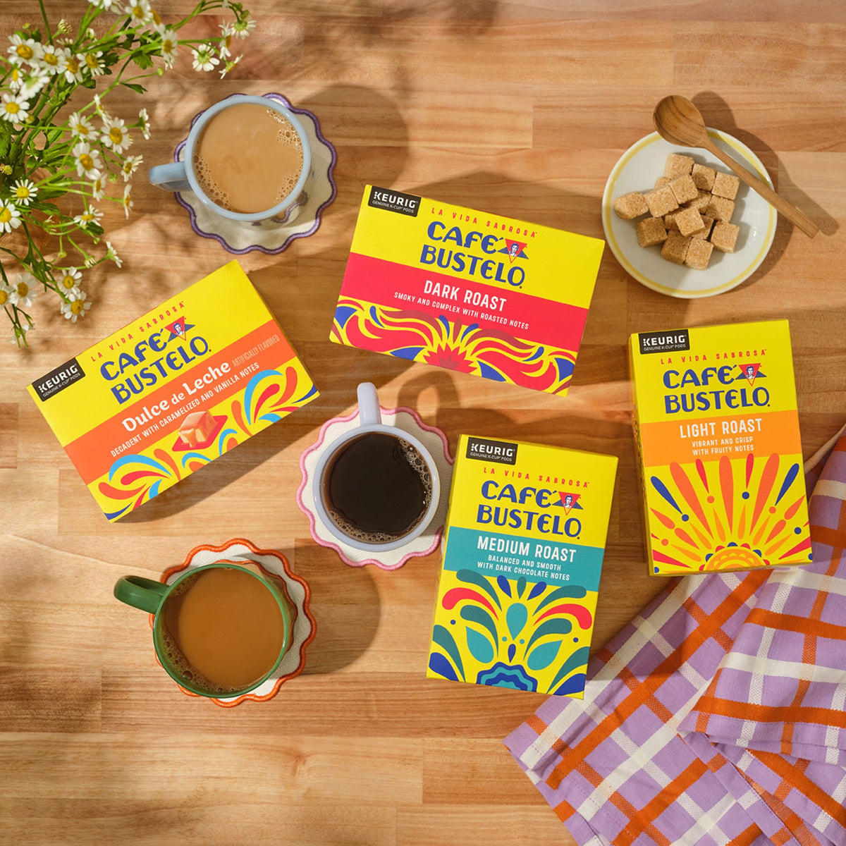 Café Bustelo Light Roast Coffee Pods — Keurig Compatible, 60 Pods (Pack of 6)
