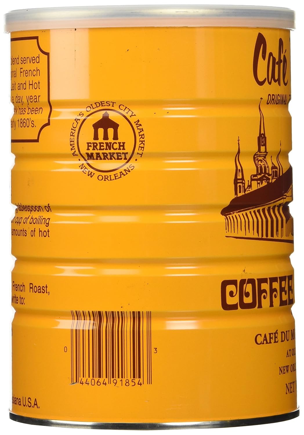 Cafe Du Monde Coffee with Chicory, 15 oz, Pack of 6