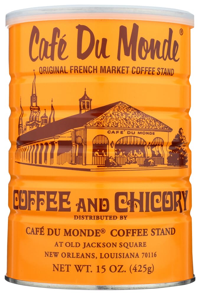 Cafe Du Monde Coffee Chicory, 15 oz Can – Pack of 3 | New Orleans Original Blend